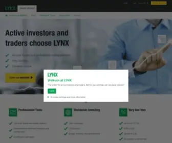 LYNXbroker.com(Take your trading to the next level. LYNX) Screenshot