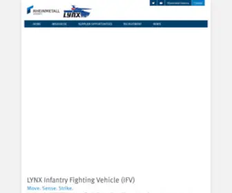 LYnxifv.com.au(LYNX Infantry Fighting Vehicle (IFV)) Screenshot