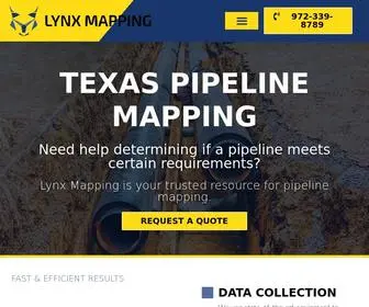 LYNxmapping.com(Pipeline Mapping in DFW) Screenshot