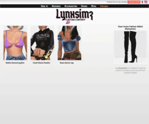 LYNxsimz.com(LYNxsimz) Screenshot