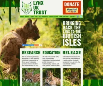 LYnxuk.org(Lynx UK Trust) Screenshot