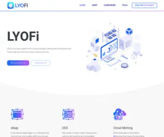 Lyofi.com(Crypto-platform) Screenshot