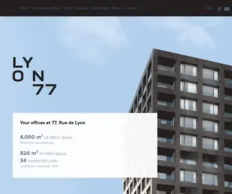 Lyon77.ch(Lyon 77: a new building for a new neighbourhood) Screenshot