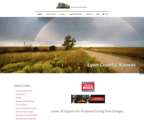 Lyoncounty.org(Lyon County Kansas) Screenshot