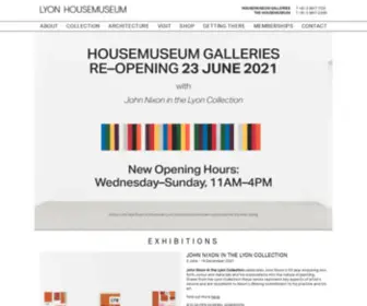 Lyonhousemuseum.com.au(Lyon Housemuseum) Screenshot
