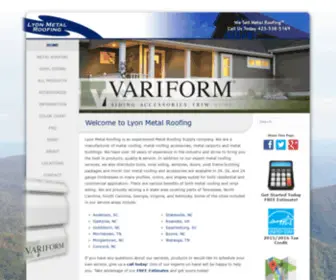 Lyonmetalroofing.com(Metal Roofing) Screenshot