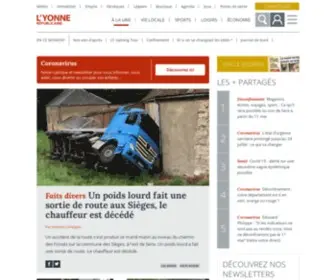 Lyonne.fr(Premier média d'information locale et régionale dans l'Yonne et la Bourgogne) Screenshot