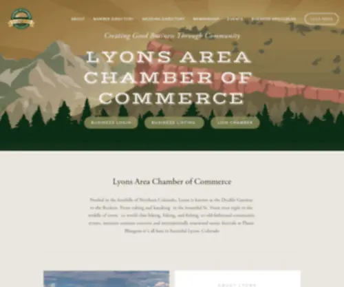 Lyonschamber.org(Lyons Chamber of Commerce) Screenshot