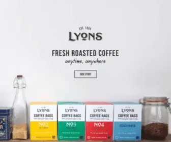 Lyonscoffeeuk.com(Lyons Coffee UK) Screenshot