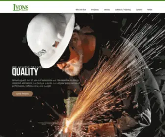 Lyonscompany.com(Lyons Company) Screenshot