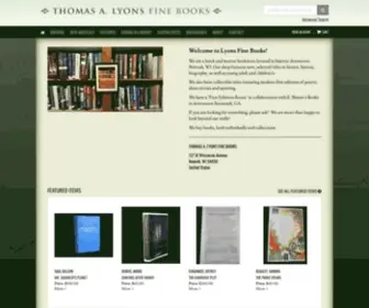 Lyonsfinebooks.com(Thomas A) Screenshot