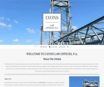 Lyonslaw.net(Lyons Law) Screenshot