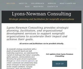 Lyonsnewman.com(Nonprofit Strategy & Facilitation) Screenshot