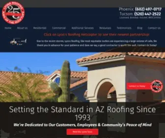 Lyonsroofing.com(Roofer in Phoenix) Screenshot