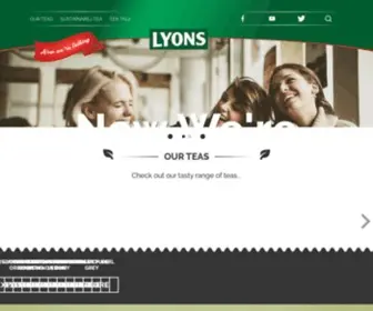 Lyonstea.ie(Lyons Tea) Screenshot