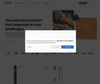 Lyra.com(Lyra, a secure online and in-store payment solution) Screenshot