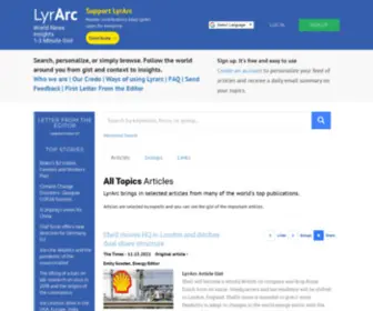 Lyrarc.com(World News Insights) Screenshot