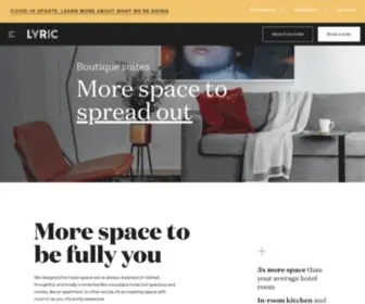 Lyric.com(We designed the travel space we’ve always dreamed of) Screenshot