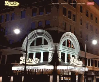 Lyricbham.com(Birmingham's Newly Restored Historic Theatre) Screenshot