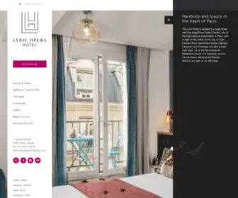 Lyrichotelparis.com(Lyric Hotel Paris Opera) Screenshot
