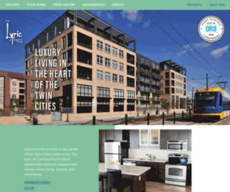Lyricliving.com(Twin Cities Luxury Apartments for Rent) Screenshot