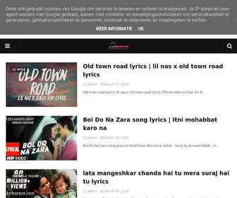 Lyricsatom.com(Hindi Lyrics) Screenshot