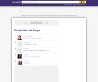 Lyricsbox.com(Lyrics) Screenshot