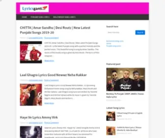 Lyricsganti.com(Hindi Songs Lyrics by LyricsGanti) Screenshot