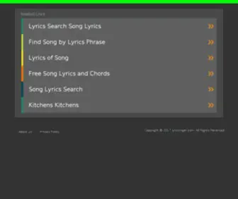 Lyricsinger.com(All lyrics in one website) Screenshot