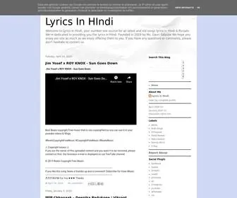 Lyricsinhindi.xyz(Lyrics In HIndi) Screenshot