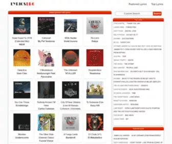 Lyricslrc.com(Large searchable lyrics library) Screenshot