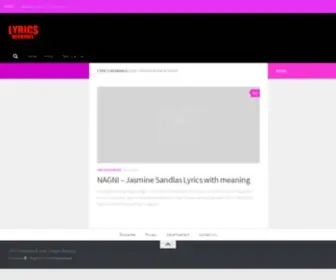 Lyricsmeanings.com(Explore Profound Meanings of Your Favorite Songs) Screenshot