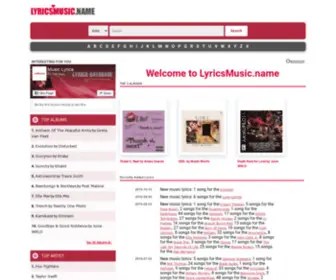 Lyricsmusic.name(Music Lyrics Database) Screenshot