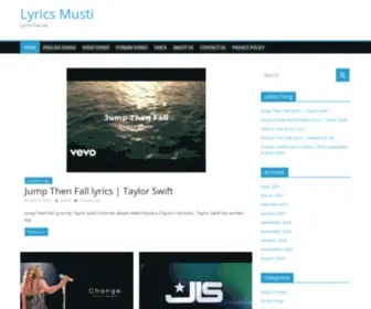 Lyricsmusti.com(Lyrics Musti) Screenshot