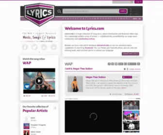 Lyrics.net(Lyrics) Screenshot