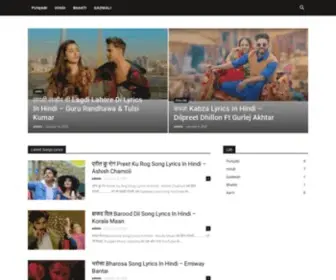 Lyricsnona.com(Hindi And Punjabi Songs Lyrics In Hindi) Screenshot