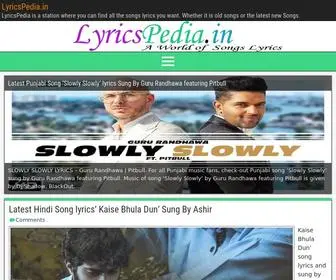 Lyricspedia.in(Best Bollywood Hindi Lyrics) Screenshot