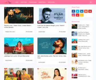 Lyricstalk.in(Homepage) Screenshot