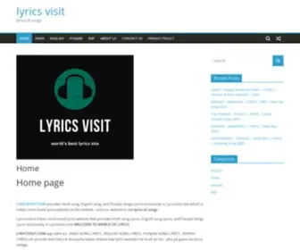 Lyricsvisit.com(Lyricsvisit) Screenshot