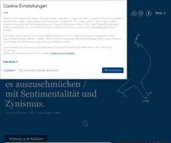 Lyrik-Kabinett.de(Stiftung Lyrik Kabinett) Screenshot