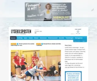 Lysekilsposten.se(Din lokaltidning) Screenshot