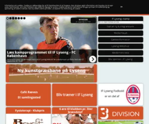 Lyseng.dk(IF Lyseng Fodbold) Screenshot