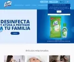 Lysol.com.mx Screenshot
