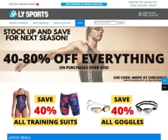 LYsports.com(Men’s & Women’s Competitive Swimwear & Swimsuits) Screenshot