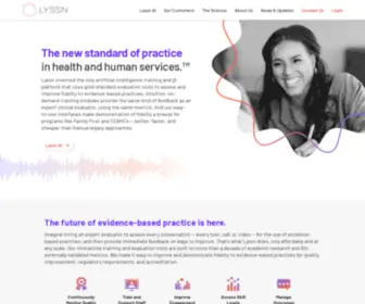 LYSSN.io(Intelligent Counseling Recording Platform) Screenshot