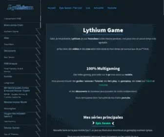 LYthium.fr(Lythium Game) Screenshot