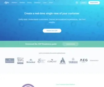 Lytics.io(CDP for personalized experiences in every step of the customer journey) Screenshot