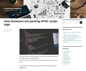 Lyubomir-Angelov.com(Just another technology blog) Screenshot