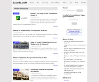 Lzduda.com(Gerando conteúdo de qualidade na internet) Screenshot