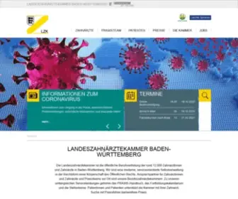 LZK-BW.de(Landeszahnärztekammer Baden) Screenshot